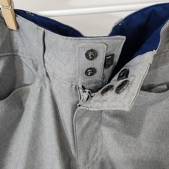 Roxy Gray Kids Snow Pants DryFlight Tech Size 10 Adjustable Waist M - Picture 10 of 16